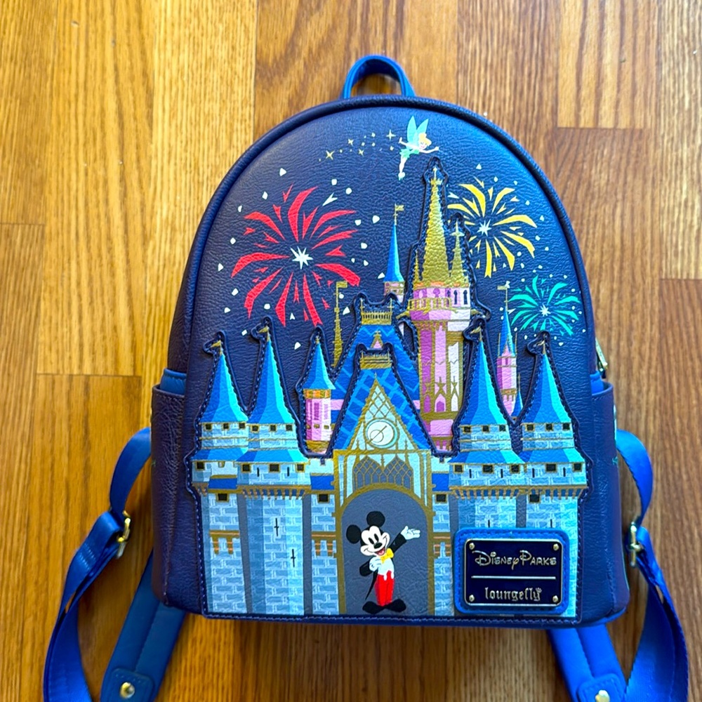 Loungefly Disney Parks Cinderella castle backpack
